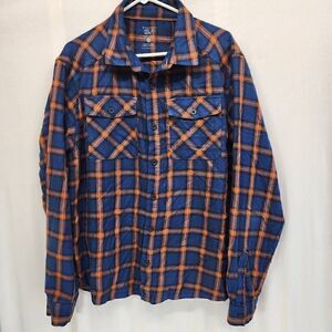 Mountain Hard Wear Mens Shirt size L Plaid Button Up Long Sleeve J12